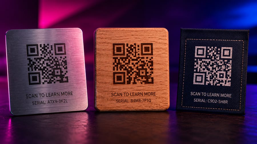 QR Codes on Metal, Wood, Fabric and Curved Things