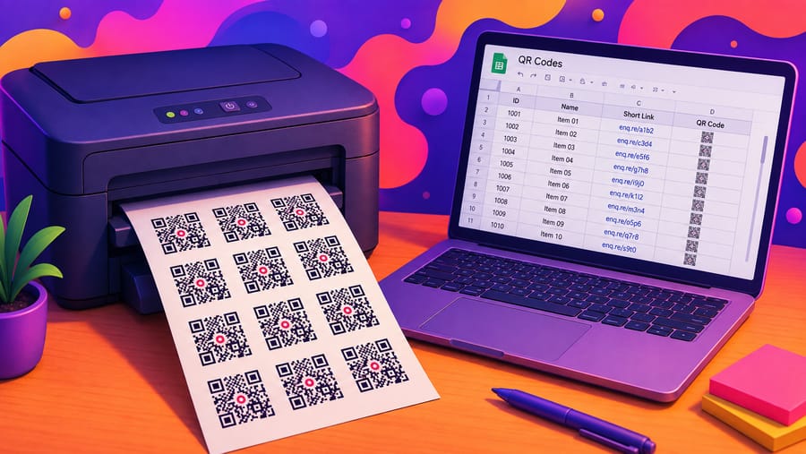 Hundreds of QR Codes from One Spreadsheet — and How to Name Them
