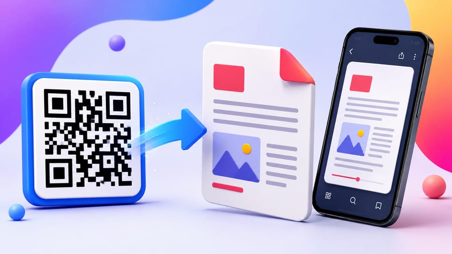 QR koda za PDF: kje mora datoteka v resnici živeti