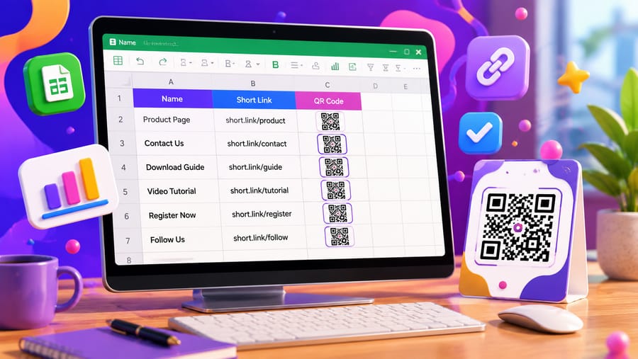 QR kode v Excelu in Google Preglednicah: kaj sodi v celico