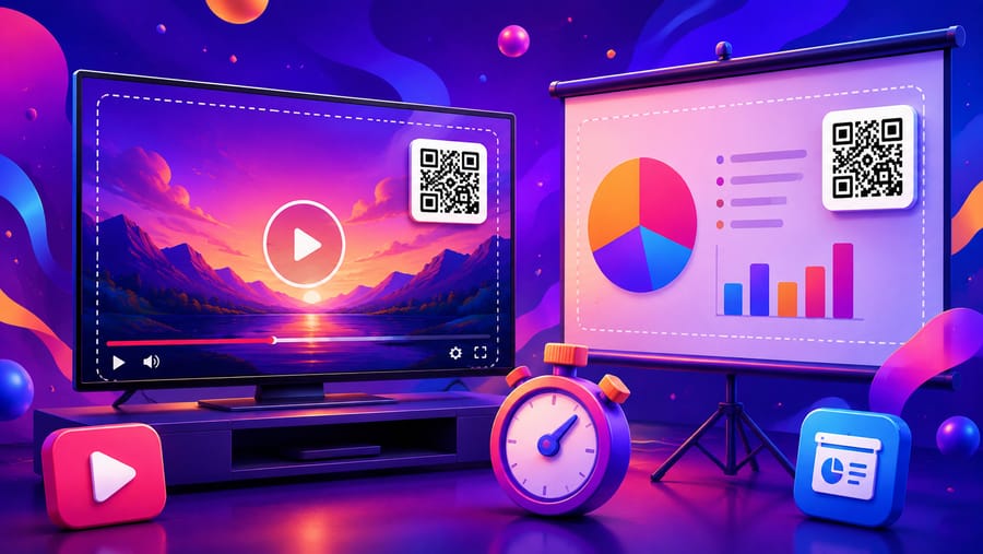 QR-Codes auf TV, Video und Folien: Größe, Standzeit und was sie zerstört