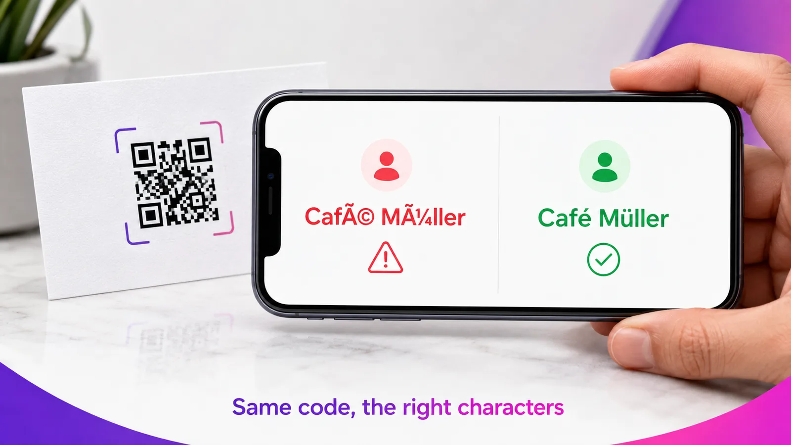 Warum zeigt mein QR-Code kryptische Zeichen? (UTF-8 erklärt)