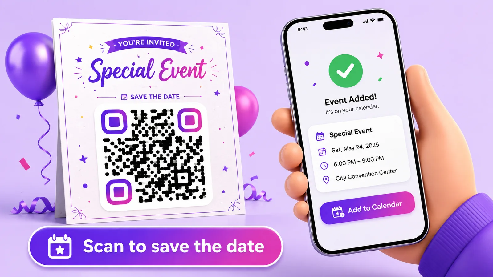QR-Codes für Events: von der Terminankündigung bis zum Feedback-Formular
